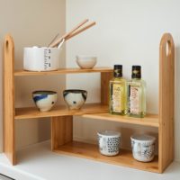 【販売終了】竹製キッチンマルチスパイスラック　EF-BA01