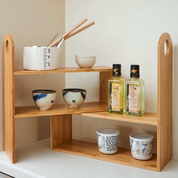 【販売終了】竹製キッチンマルチスパイスラック EF-BA01